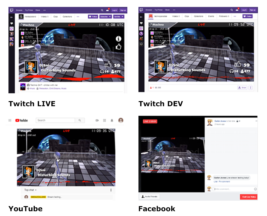 4 Concurrent Live Streams